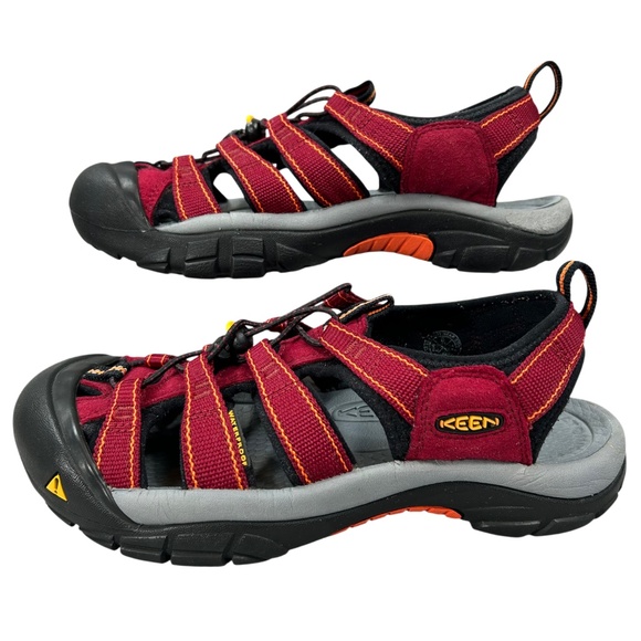 Keen Women's Red Newport H2 Sport Waterproof Hiking Sandal Shoes Size 8 - Picture 1 of 13